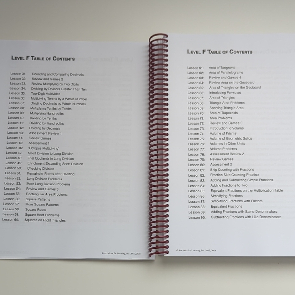 RightStart Math Level F Lessons (Second Edition) - Picture 4 of 10